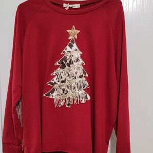 Southern Grace Red Sweater